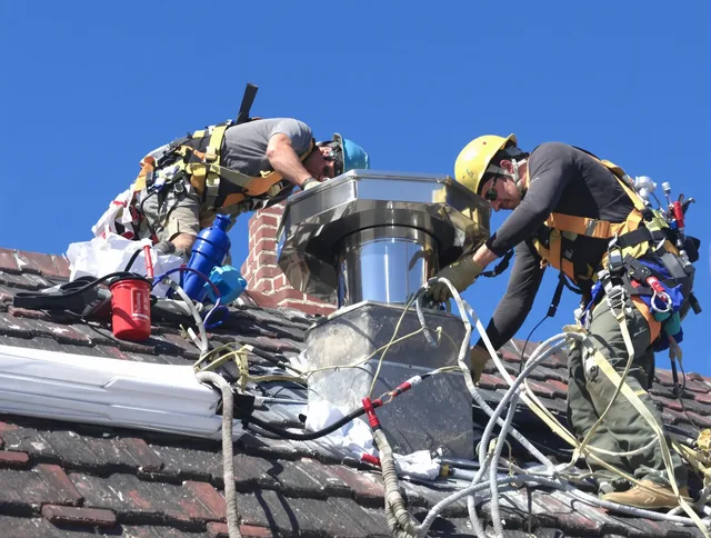 Protective chimney cap installed by Azusa Chimney Sweep in Azusa, CA
