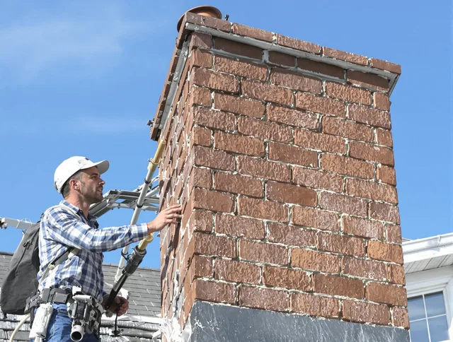 Brickwork for a chimney rebuild by Azusa Chimney Sweep in Azusa, CA