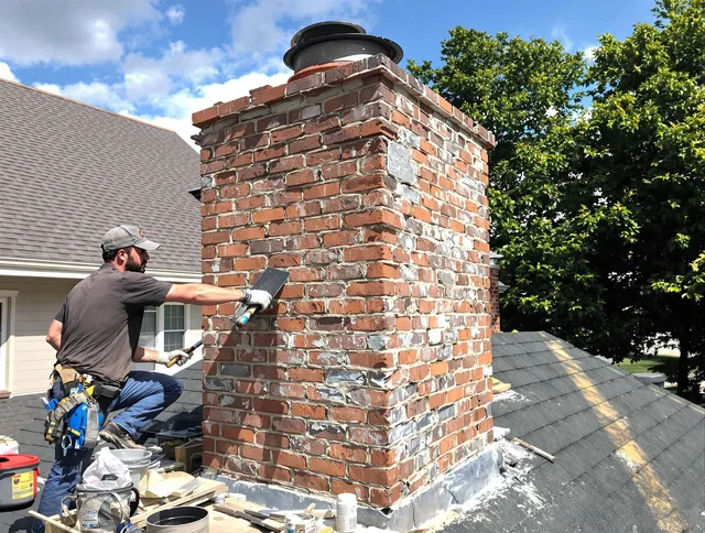 Completed chimney rebuild by Azusa Chimney Sweep in Azusa, CA