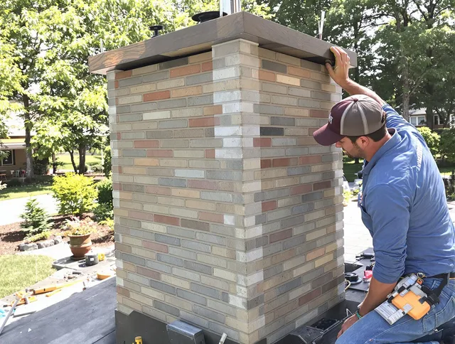 Azusa Chimney Sweep completing a modern chimney remodel in Azusa, CA