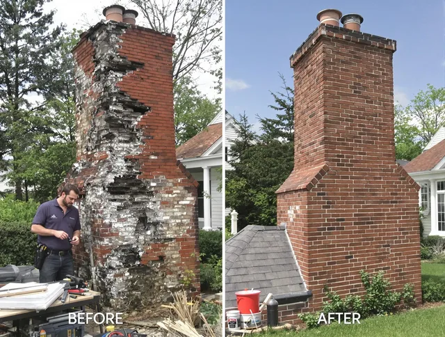 Azusa Chimney Sweep performing a full chimney restoration in Azusa, CA