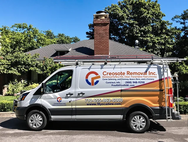 Azusa Chimney Sweep technician removing creosote safely in Azusa, CA