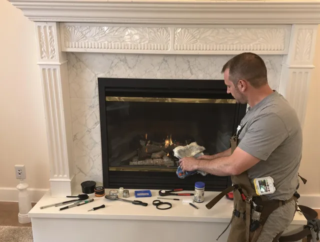 Azusa Chimney Sweep performing fireplace maintenance in Azusa, CA