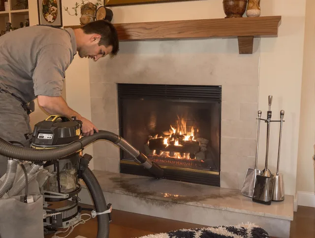 Routine fireplace upkeep by Azusa Chimney Sweep in Azusa, CA