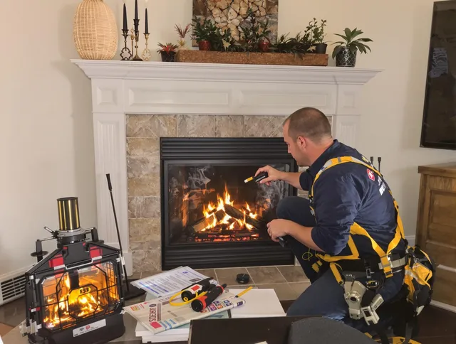Safety-focused fireplace inspection by Azusa Chimney Sweep in Azusa, CA