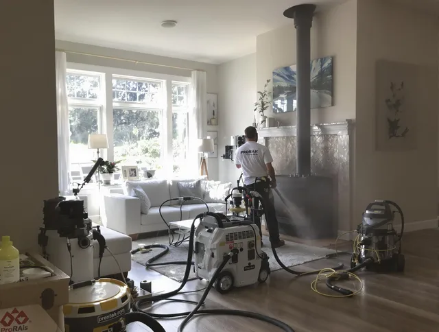 Soot removal service by Azusa Chimney Sweep for a fireplace in Azusa, CA
